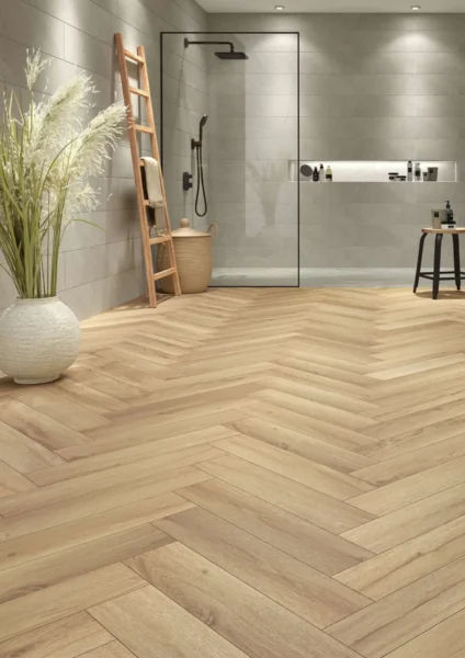 SPC настилка Alsafloor Horizon Herringbone 1206 Porquerolles