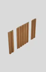 Стенна MDF Ламперия Arya Teak