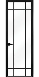 Стъклена интериорна врата Lusso L-4, каса Сив Мат - Image 2