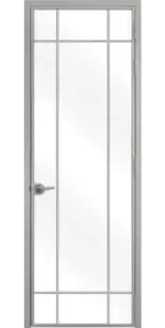 Стъклена интериорна врата Lusso L-4, каса Черен Мат - Image 2