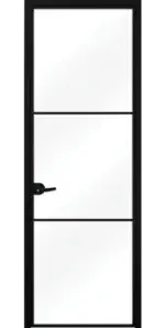Стъклена интериорна врата Lusso L-7, каса Сив Мат - Image 2