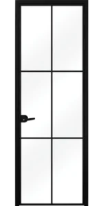 Стъклена интериорна врата Lusso L-9, каса Сив Мат - Image 2