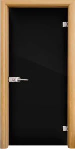 Стъклена интериорна врата модел Folio G 15-2 с каса Светъл дъб