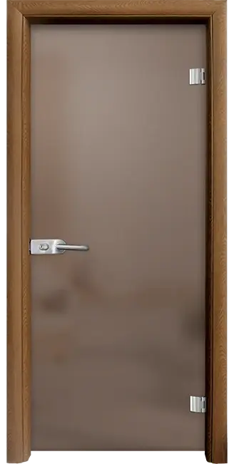 staklena-vrata-standart-matt-g-11-1-bronze-matt-c Стъклена интериорна врата модел Matt G 11-1 с каса Златен дъб - Image 1