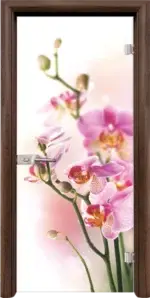 Стъклена интериорна врата модел Print G 13-2 с каса Златен дъб - Image 2