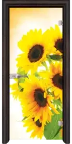 Стъклена интериорна врата модел Print G 13-4 с каса Орех - Image 5