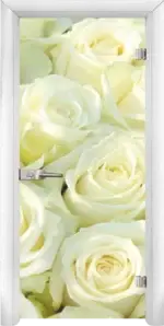 Стъклена интериорна врата модел Print G 13-6 с каса Светъл дъб - Image 2