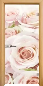 Стъклена интериорна врата модел Print G 13-7 с каса Златен дъб - Image 5