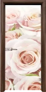 Стъклена интериорна врата модел Print G 13-7 с каса Златен дъб - Image 3