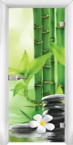 Стъклена интериорна врата модел Print G 13-9 с каса Венге - Image 4